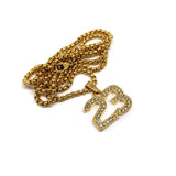 24in 3mm Rolo Chain With Number 23 Pendant STL_016 - WORLDSTARBLING