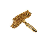 24in 3mm Curb Chain With Bullet Pendant STL_023 - WORLDSTARBLING