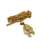 24in 3mm Curb Chain With Pharaoh Pendant S STL_012 - WORLDSTARBLING