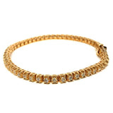 14K Yellow Gold 2.60CT Diamond Tennis Bracelet DBG-001 - WORLDSTARBLING