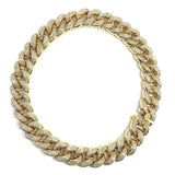 10K Yellow Gold 2.26CT Diamond Cuban Link Bracelet DBG-003 - WORLDSTARBLING