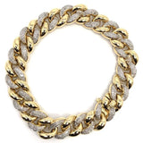 10K Yellow Gold 2.26CT Diamond Cuban Link Bracelet DBG-005 - WORLDSTARBLING