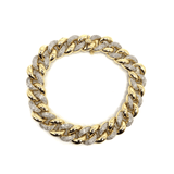 10K Yellow Gold 2.26CT Diamond Cuban Link Bracelet DBG-005 - WORLDSTARBLING
