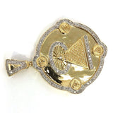 10K Yellow Gold 0.69 CT Diamond Round Pendant DPG-010 - WORLDSTARBLING