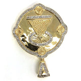10K Yellow Gold 0.69 CT Diamond Round Pendant DPG-010 - WORLDSTARBLING