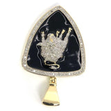 10K Yellow Gold 44MM 0.82 CT Diamond Bull Pendant DPG-011 - WORLDSTARBLING