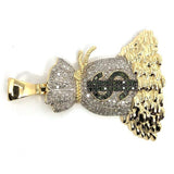 10K Yellow Gold 0.90CT Diamond Pendant DPG-012 - WORLDSTARBLING