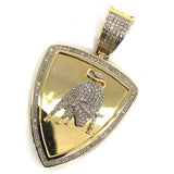 10K Yelow Gold 26MM 0.50CT Diamond Auto Exotic Pendant DPG-014 - WORLDSTARBLING