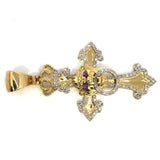 10K Yellow Gold 10MM 0.58 CT Diamond Pendant DPG-017 - WORLDSTARBLING