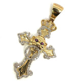 10K Yellow Gold 10MM 0.58 CT Diamond Pendant DPG-017 - WORLDSTARBLING