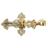 10K Yellow Gold 10MM 0.58 CT Diamond Pendant DPG-017 - WORLDSTARBLING