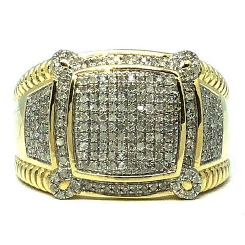 10K Yellow Gold  0.56CT Diamond Medusa Ring DRG-007 - WORLDSTARBLING