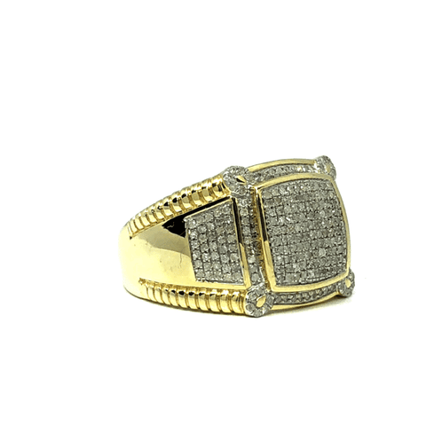 10K Yellow Gold  0.56CT Diamond Medusa Ring DRG-007 - WORLDSTARBLING