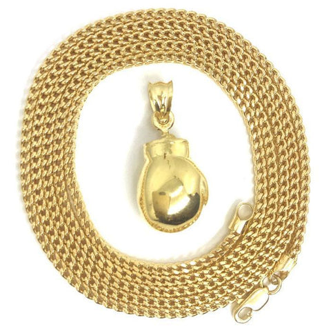 10K 2MM Franco & Boxing Gloves FC-004 - WORLDSTARBLING