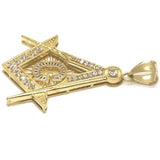 10K Yellow Gold Franc Mason Pendant FMP_002 - WORLDSTARBLING