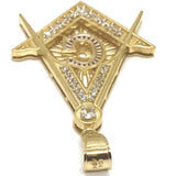 10K Yellow Gold Franc Mason Pendant FMP_002 - WORLDSTARBLING