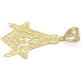 10K Yellow Gold Franc Mason Pendant FMP_003 - WORLDSTARBLING