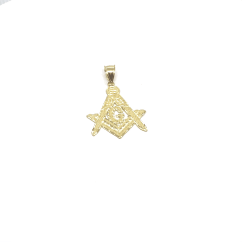 10K Yellow Gold Franc Mason Pendant FMP_003 - WORLDSTARBLING