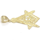 10K Yellow Gold Franc Mason Pendant FMP_003 - WORLDSTARBLING