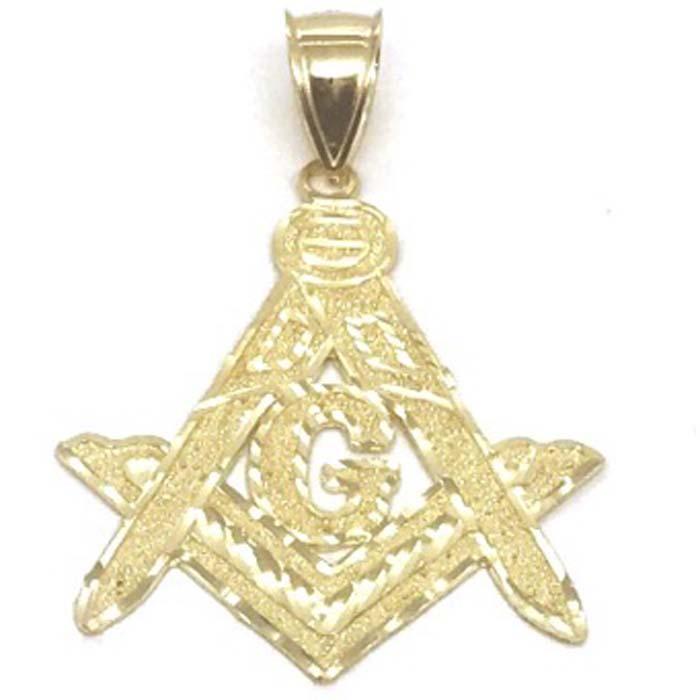 10K Yellow Gold Franc Mason Pendant FMP_003 - WORLDSTARBLING
