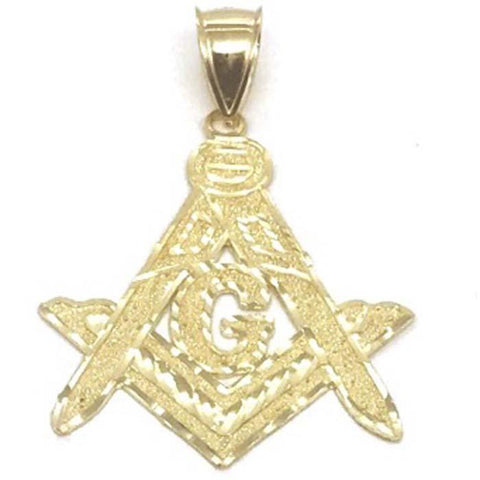 10K Yellow Gold Franc Mason Pendant FMP_003 - WORLDSTARBLING