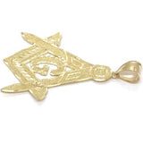 10K Yellow Gold Franc Mason Pendant FMP_004 - WORLDSTARBLING