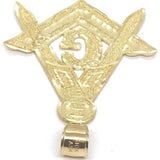 10K Yellow Gold Franc Mason Pendant FMP_004 - WORLDSTARBLING
