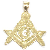 10K Yellow Gold Franc Mason Pendant FMP_004 - WORLDSTARBLING