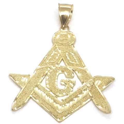 10K Yellow Gold Franc Mason Pendant FMP_004 - WORLDSTARBLING