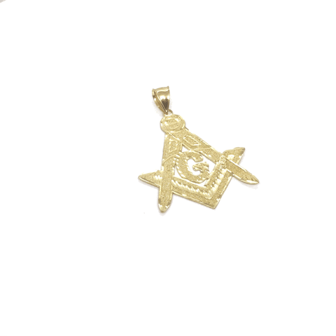 10K Yellow Gold Franc Mason Pendant FMP_004 - WORLDSTARBLING
