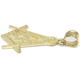 10K Yellow Gold Franc Mason Pendant FMP_005 - WORLDSTARBLING
