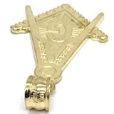 10K Yellow Gold Franc Mason Pendant FMP_005 - WORLDSTARBLING
