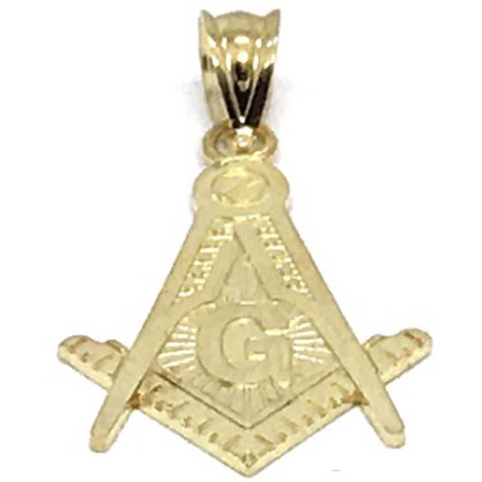 10K Yellow Gold Franc Mason Pendant FMP_005 - WORLDSTARBLING