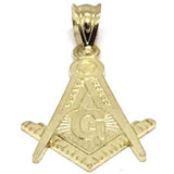 10K Yellow Gold Franc Mason Pendant FMP_005 - WORLDSTARBLING