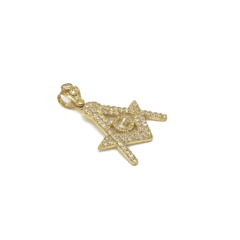 10K Yellow Gold Franc Mason Pendant FMP_012 - WORLDSTARBLING