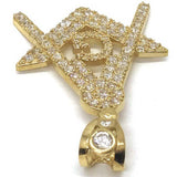 10K Yellow Gold Franc Mason Pendant FMP_012 - WORLDSTARBLING