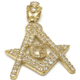 10K Yellow Gold Franc Mason Pendant FMP_012 - WORLDSTARBLING