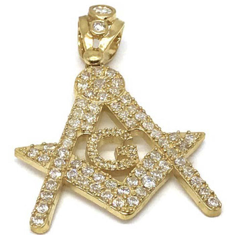 10K Yellow Gold Franc Mason Pendant FMP_012 - WORLDSTARBLING