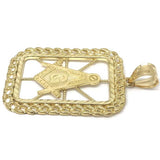 10K Yellow Gold Franc Mason Pendant FMP_014 - WORLDSTARBLING