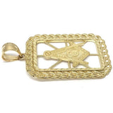 10K Yellow Gold Franc Mason Pendant FMP_014 - WORLDSTARBLING