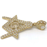 10K Yellow Gold Franc Mason Pendant FMP_015 - WORLDSTARBLING