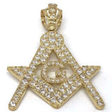 10K Yellow Gold Franc Mason Pendant FMP_015 - WORLDSTARBLING