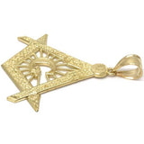 10K Yellow Gold Franc Mason Pendant FMP_016 - WORLDSTARBLING