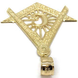 10K Yellow Gold Franc Mason Pendant FMP_016 - WORLDSTARBLING