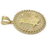 10K Yellow Gold Franc Mason Pendant FMP_017 - WORLDSTARBLING