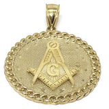 10K Yellow Gold Franc Mason Pendant FMP_017 - WORLDSTARBLING