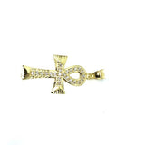 10K Yellow Gold Ankh Cross Pendant GAP-007 - WORLDSTARBLING