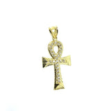 10K Yellow Gold Ankh Cross Pendant GAP-007 - WORLDSTARBLING