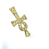 Ankh Egyptian Cross Pendant in 10K Gold Diamond Cut GAP-010 - WORLDSTARBLING