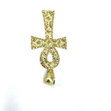 Ankh Egyptian Cross Pendant in 10K Gold Diamond Cut GAP-010 - WORLDSTARBLING